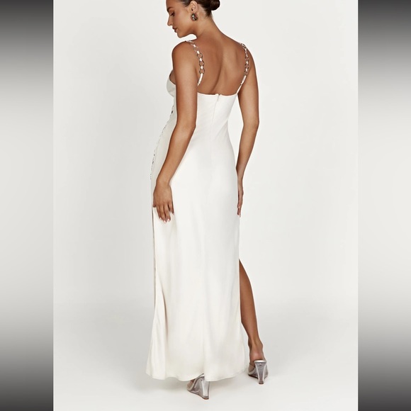 NWT Meshki Farren Ring Maxi Dress - Beige size XS - Picture 2 of 4